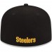 New Era Pittsburgh Steelers Black/Gold 59FIFTY Fitted Hat 1019852